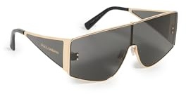 Dolce & Gabbana Damen Sonnenbrille DG2305 eckig, Gold, Rozmiar uniwersalny