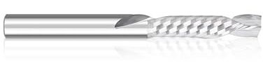 WZFC 3.175mm Shank CNC Router Bit 1/8''Shank Single Flute Spiral End Mill Carbide Milling Cutter,3.175x15x45