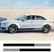 CUYENGT Auto-Sportstreifen-Aufkleber, Vinyl-Aufkleber, passend für Audi A3 8V 8P 8Y S3 RS3 Limousine Sportback TFSI TDI Zubehör