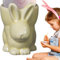 Osterhasen-Eierhalter, Keramik-Hasen-Eierbecher, Hasenförmiger Eierbecher, niedlicher Eierbecher für Kinder, Hasen-Eierbecher zum Frühstück, dekorativer Eierbecher, Ostereierbecher, Tier-Eierbecher