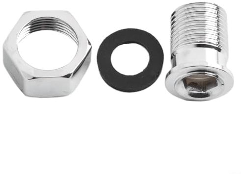 Entgoinggo Union Radiator Valve Tail, 24 * 38 mm Stainless Steel Valve Tail for Both Professional Plumbers DIY Enthusiasts