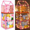 MHJY Soft Toy Storage Stuffed Animals Zoo Storage Cage Large Plush Toys Holder Organiser PVC Cuddly Toy Shelf for Kids Bedroom Nursery Playroom Furniture