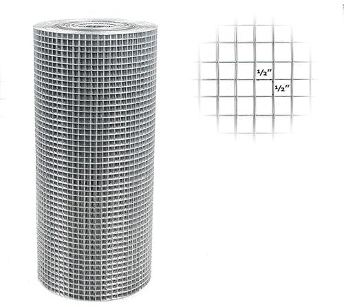 FENCETEXX Welded Wire Mesh 1/2 x1/2 Square Galvanised Fence 900mm x 15m Rabbit Hutch Chicken Run Coop Pet ½
