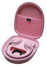 L LTGEM Hard Headphone Case for Sony WH-CH720N/ WH-CH700N/ WH-CH710N Headphone - Carrying Storage Bag (Pink)