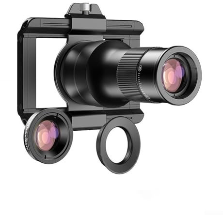 Téléobjectif macro TM6X 150 mm pour photographie mobile et observation de la nature Compatible avec la plupart des smartphones