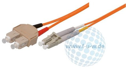 Tecline 85615 Câble à Fibre Optique OM2 Orange 50/125 m² 15,0 m
