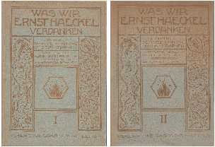 Was wir Ernst Haeckel verdanken.Ein Buch der Verehrung und Dankbarkeit. Im Auftrag des Deutschen Monistenbundes herausgegeben