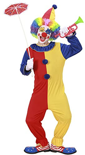 W WIDMANN MILANO Party Fashion - Kinderkostüm Clown, Overall und Hut, Zirkus, Motto-Party, Karneval