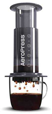 AeroPress Original Kaffee- & Espressomaschine – Tragbare Barista-Kaffeemaschine mit Brühkammer, Kolben & Filtern – Schnelle Kaffee- und Espressozubereitung