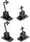 VideoSecu MS40B4 WN3 - Soporte universal de audio para techo de pared para altavoz satélite de cine en casa, 4 paquetes