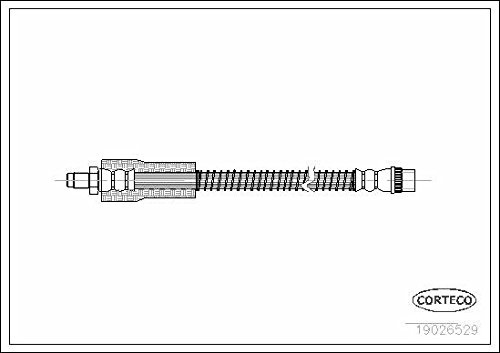 Corteco 19026529 Bremsschlauch vorne