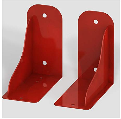 Colours-Manufaktur Wandhalterung Wandhalter für Schwibbogen Lichterbogen Motiv: Fussball Metall - viele Farben wählbar - (RAL 3020 verkehrsrot rot glänzend)