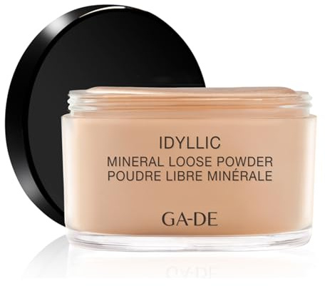 GA-DE Idyllic Mineral Loose Powder - Lightweight Setting Powder Makeup - Provides Antioxidant Protection and Blurs Imperfections - 101 Dust - 0.88 oz