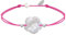 LES POULETTES BIJOUX - Bracelet Lien Fleur de Nacre Ivoire et Perles d'Argent 925 - Classics - Fuchsia