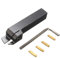EsportsMJJ MGEHR1616-3 Strumento di Scanalatura Esterno Tornio per 3mm Taglio con 4 Pezzi Mgmn300 Inserti