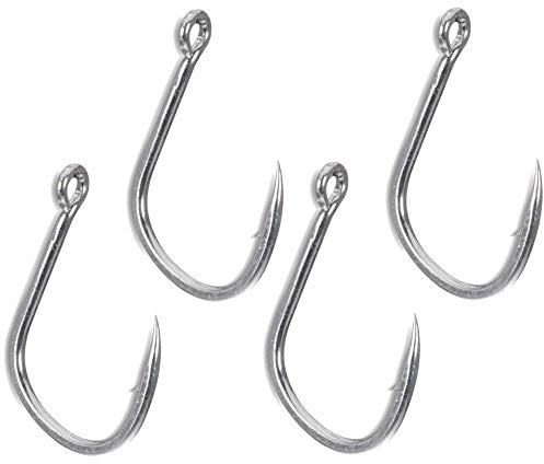 Uni Cat Unisex – Erwachsene SNX-5 Vencata-4 Wallerhaken zum Angeln auf Waller, Angelhaken zum Wallerangeln, Haken zum Welsangeln, Einzelhaken, Größe:8/0, Silber