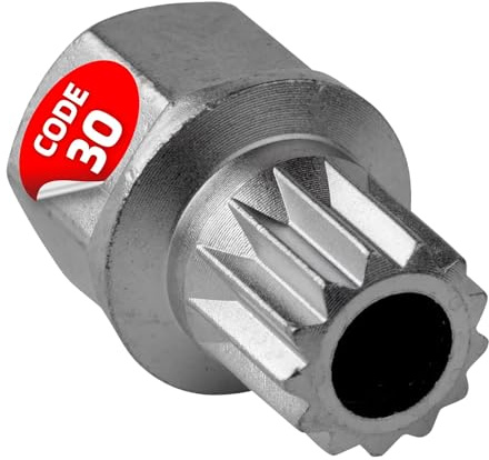 SW-Stahl 02381L-1 Felgenschloss Adapter 30 für BMW - Radsicherung Schlüssel | Ersatzschlüssel aus Chrom-Vanadium-Stahl - Zum Lösen von Felgenschlössern - Passend für BMW Modelle bis Baujahr 2012