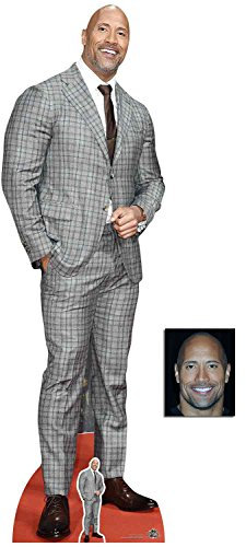 BundleZ-4-FanZ Dwayne Johnson Überprüfter Anzug Lebensgrosse und klein Pappfiguren/Stehplatzinhaber/Aufsteller - Enthält 8X10 (25X20Cm) starfoto