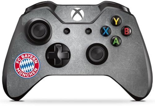 DeinDesign Skin kompatibel mit Microsoft Xbox One Controller Folie Sticker FC Bayern München FCB Offizielles Lizenzprodukt