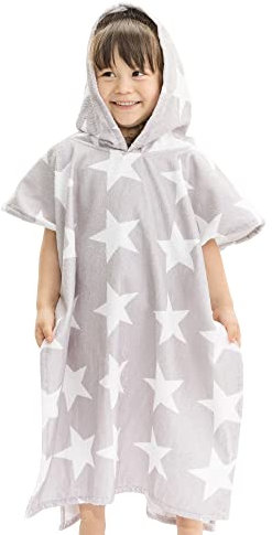 HOMELEVEL Kinder und Baby Badeponcho - Poncho Handtuch für Strand Schwimmbad - Surfponcho mit Kapuze - Bademantel für Babys Jungen und Mädchen