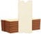Belle Vous 24er Pack Blanko Holzscheiben - L17,6 x B7,5 cm Rechteckige Unbehandelte Holzschilder/Holzplatten zum Basteln mit Gezacktem Rand - Holzscheiben Deko für DIY, Deko Hochzeit & Brandmalerei
