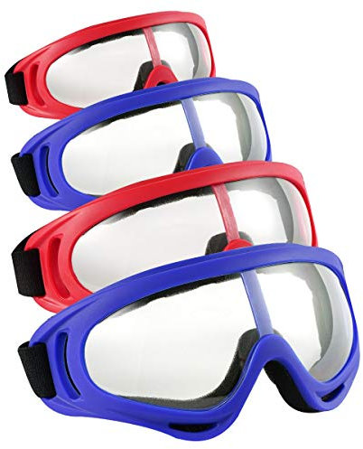 Locisne 4er Pack Schutzbrille, Winddicht Staubdicht Schutzbrille Flexible Eyewear Brillen für Outdoor-Sportarten CS Army Nerf Tactical Goggles Augenschutz