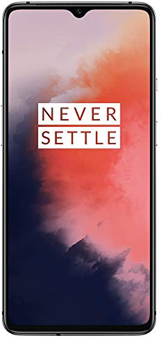 OnePlus 7T Smartphone, 8 GB RAM 128 GB, 6.55” / 16,6 cm, Display AMOLED 90Hz, Grigio (Frosted Silver) (Ricondizionato)