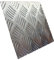 BAIWANLIN Aluminio Chapa Estriada Placa Estampada gofrada estriada Garaje Antideslizante Espesor2mm,300mm*300mm(1pcs)