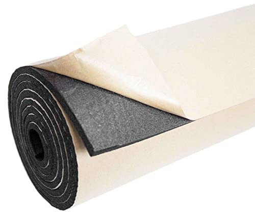 ZESLIV Aislante Térmico Insonorizante Forro Papel Adhesivo para Coche 50cmx100cm (3mm de Grosor) insonorizantes para automóviles Espuma Aislante Acústico Insonorización para Coche
