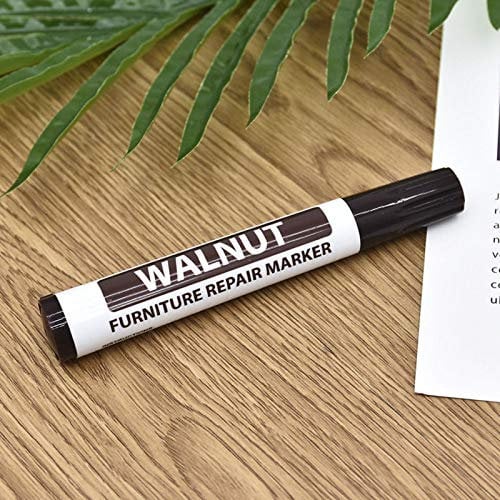 Faderr Furniture Touch Up Pen Marker Repair Wood Floor Cabinet Laminate Scratches Furniture Marker Magic Scratch Cover Touch up Pens Repair(Walnut)