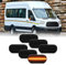 njssjd LED-Seitenmarkierungsleuchten für Ford Transit MK8 Jumbo Version 2014 2015 2016 2017 2018 2019 2020 2021, LED-Seitenmarkierungsleuchte, 6 Stück