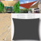 Voile d'ombrage Triangulaire Rectangulaire Imperméable Résistance aux UV 95% Voile d'ombrage avec Corde Libre pour Patio Extérieur Terrasse Camping Piscine Balcon 1x2m Marron