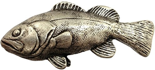 BELTINGER Gürtelschnalle Fisch XXL 4,0 cm | Buckle Wechselschließe Gürtelschließe 40mm Massiv | Wechselgürtel bis 4cm