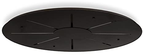 s.luce Modular XL Hängeleuchten-Baldachin, Farbe Schwarz, Form Rund