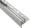 Glashalter- Duschprofil, Keil- Gefälle-Profil begehbare Dusche H19 G13 Links 200cm glänzend