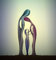 adrium Acryl-Bild 90 x 100 cm: Einheit der abstrakten Skulptur der Familie. (89285916)