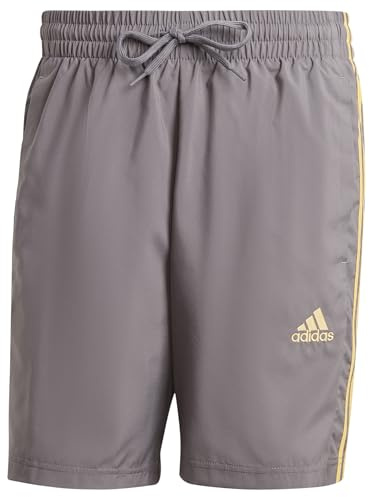 adidas Men's AEROREADY Essentials Chelsea 3-Stripes Shorts, Charcoal, M Tall