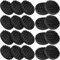 Uiifan 20 Stück Schaumstoff-Filterpads, Ersatz-Schaumstoff-Pads, Kanisterfilter, Aquarium-Filterzubehör, kompatibel mit Fluval FX4/FX5/FX6 Filtern, 17 x 17 x 4 cm, Schwarz