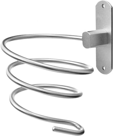 Haartrockner-Halter, Wandmontage, Badezimmer-Haartrockner-Aufhänger, Haarwerkzeug-Organizer für Haartrockner, drehbares Aufbewahrungsregal mit Armlehnen für Glätteisen, Lockenstab, platzsparendes