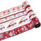 4er-Pack Weihnachtsband, Weihnachtsband mit Draht, Rollenset, Farbige Streifen, DIY-Band, Weihnachtsmann, Farbiges Schleifenband, Band mit Drahtkanten, für Geschenkverpackungen,