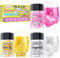 Glitter Commestibili - 3 Colori Glitter Alimentare per Torte, Brillantini Alimentari per Dolci, Glitter Cocktail Con Granelli per Natale, Halloween, Muffin, Fondente - Oro, Argento, Rosa