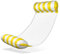 Balinco Hamac à eau, matelas à eau, lit flottant, matelas gonflable avec accoudoirs, tapis de couchage flottant, chaise de relaxation, jouet aquatique pour enfants et adultes (jaune/blanc)