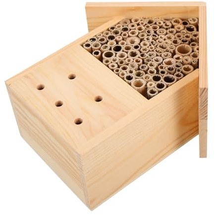 CAXUSD Bienenstock Aus Holz Für Garten Bienenhäuser Zum Hängen Holzhaus Als Außenhaus Gartenhaus Für Bienengeschenke Bienenliebhaber