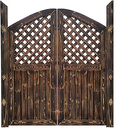 Saloon Café Swinging Door,Cowboy Door Bar Half Waist Kitchen Corridor Partition Swing Door,Stainless Steel Hinges,for Interior Living Room Bathroom House Decoration,Customized (W 30in x H 28