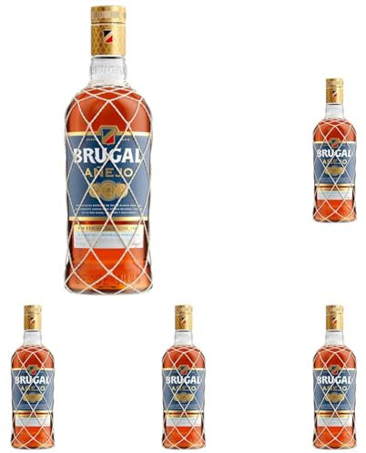 Brugal Añejo Ron Dominicano, 700ml (Paquete de 5)