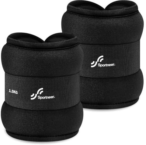 Sportneer Knöchelgewichte für Beine und Arme - Gewichtsmanschetten Set für Frauen und Männer für Krafttraining, Laufen, Walking, Fitness