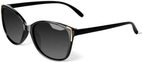 Face Shadow Sonnenbrille Damen Polarisiert Cateye mit Metall Dekoration UV400 Schutz Modern Sunglasses Ultraleicht Outdoor Angeln Fahren