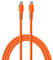 FOREVER Colorum USB C to USB C Cable 60W Orange - 1.8m USB C Charger Cable for Charging and Data Synchronization 480 Mbps - Type C Charger Cable Fast Charging for Smartphones Tablets and Laptops