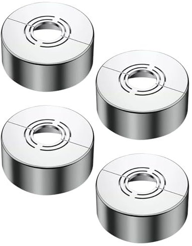 TPZORJX 4PCS Embellecedor Radiador, embellecedor ducha, Embellecedor Grifo Ducha, Embellecedor Grifos Tamaños Ajustables, para Accesorios de Ducha, Decoración de Grifos (70 * 25MM)