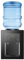 Distributeur d'eau électrique 550 W - Fontaine à eau chaude et froide - Pour bureau, maison - Avec porte anti-poussière et double bec - Pour seau d'eau de 3,5 l, 5 l, 10 l, 18 l - Pour bureau, table